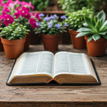 Bible on table